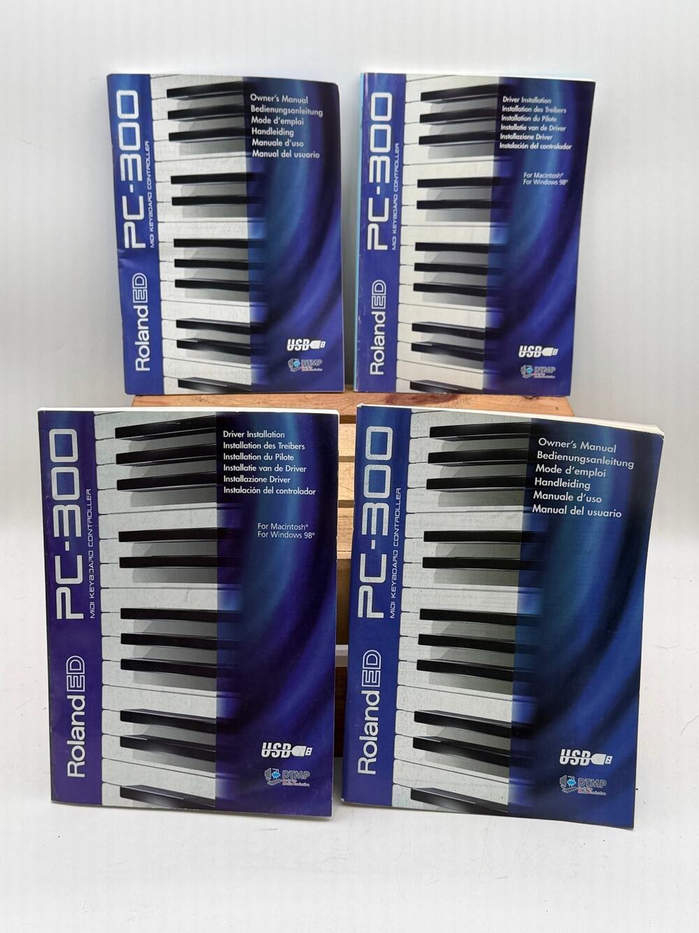 Vintage Roland ED PC-300 MIDI Keyboard Controller Manuals & Driver Guides Lot
